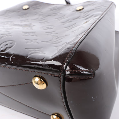 Louis Vuitton Vernis Montaigne BB 2Way Handtasche in Amarante M50403