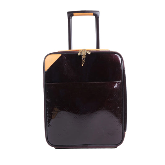 Louis Vuitton Vernis Suitcase Pegase 45 Reisetasche in Amarante M91277