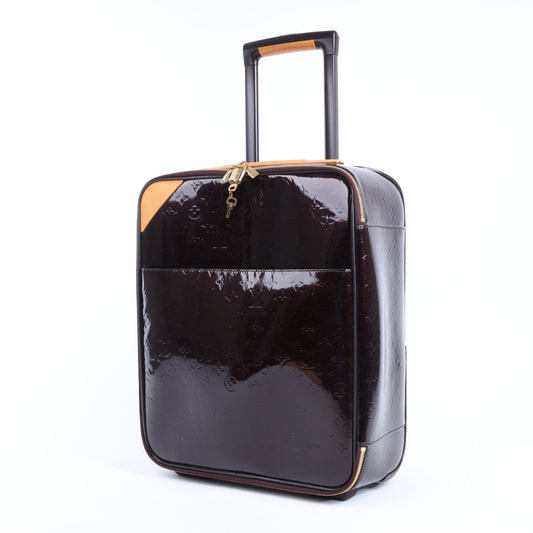 Louis Vuitton Vernis Suitcase Pegase 45 Reisetasche in Amarante M91277