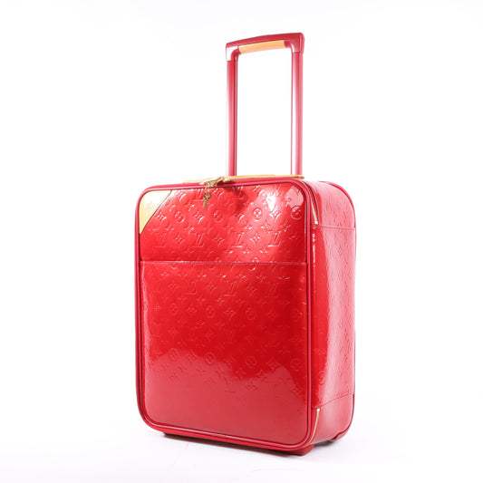 Louis Vuitton Vernis Suitcase Pegase 45 Reisetasche in Rot M91278