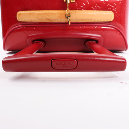 Louis Vuitton Vernis Valise Pegase 45 Sac de voyage en rouge M91278