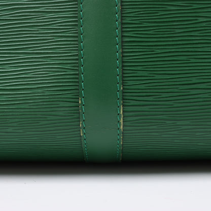 Louis Vuitton Epi Leder Keepall 50 Reisetasche in Grün M42964
