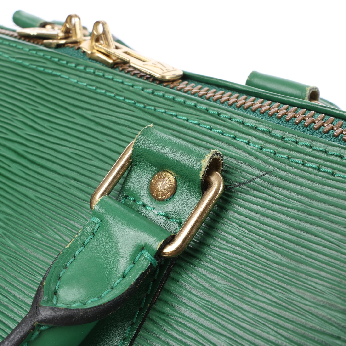 Louis Vuitton Epi Leder Keepall 50 Reisetasche in Grün M42964