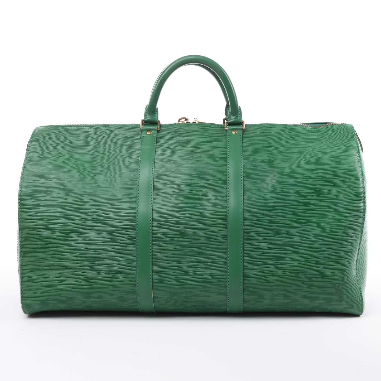 Louis Vuitton Epi Leder Keepall 50 Reisetasche in Grün M42964