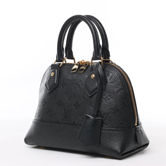 Louis Vuitton Monogram Empreinte Alma BB 2Way Handtasche in Schwarz M44829