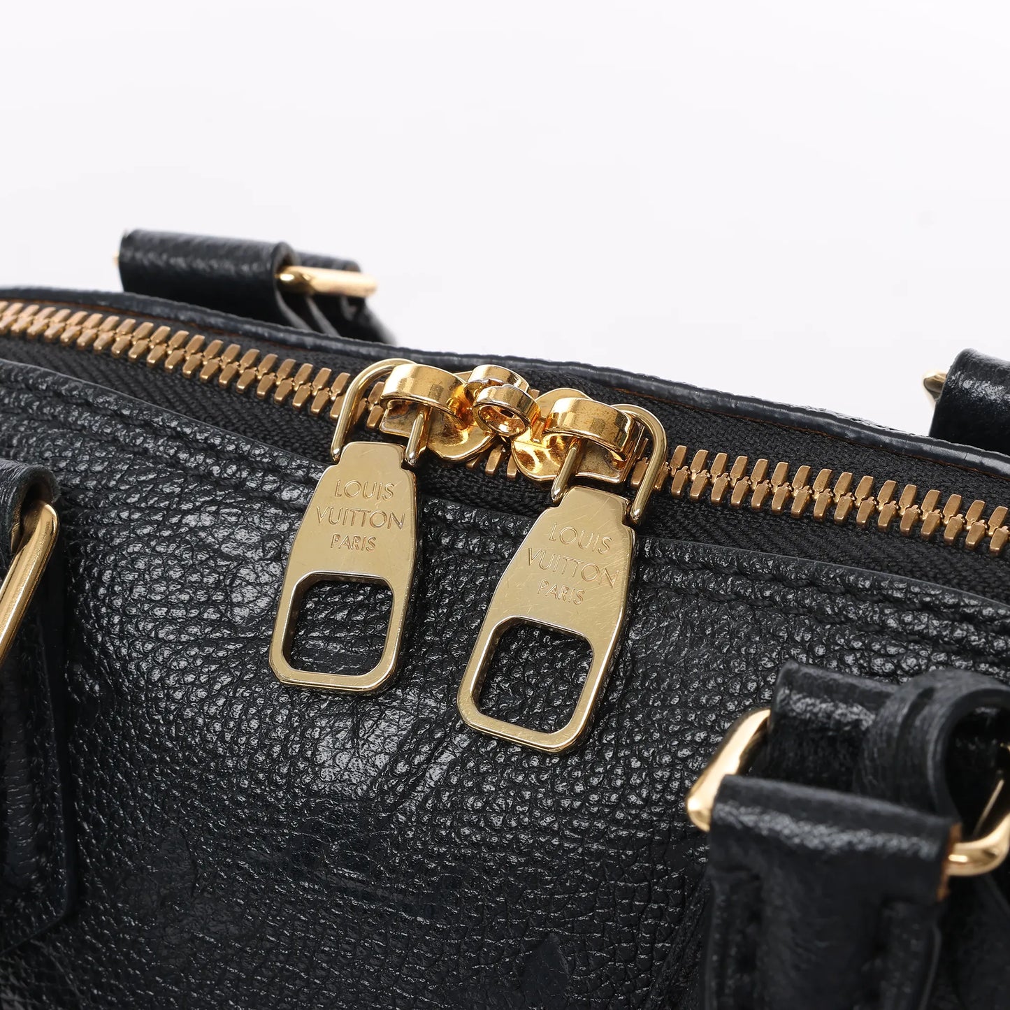 Louis Vuitton Monogram Empreinte Alma BB 2Way Handtasche in Schwarz M44829