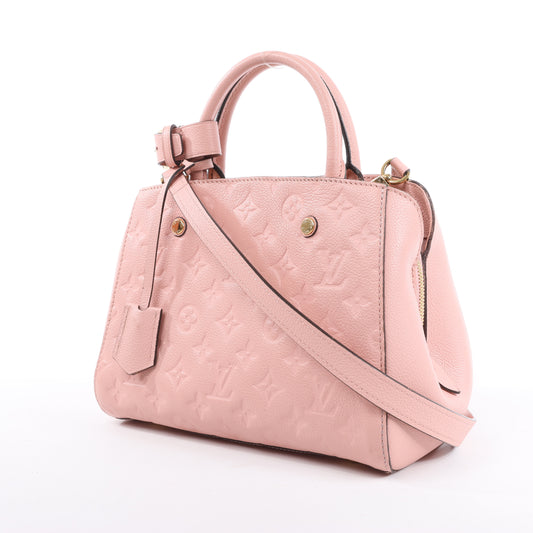 Louis Vuitton Monogram Empreinte Montaigne BB Sac à main en rose M44123