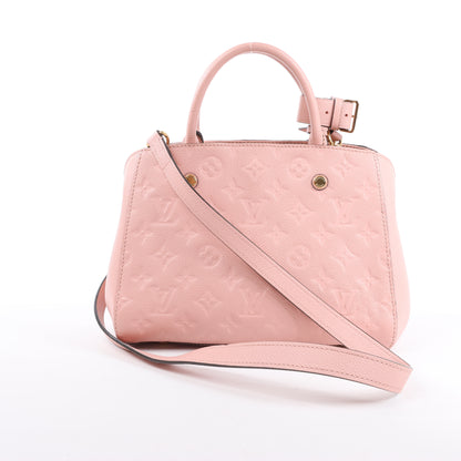 Louis Vuitton Monogram Empreinte Montaigne BB Sac à main en rose M44123
