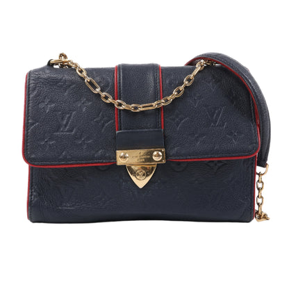 Louis Vuitton Monogram Empreinte Saint-Sulpice PM Umhängetasche in Marineblau M43394