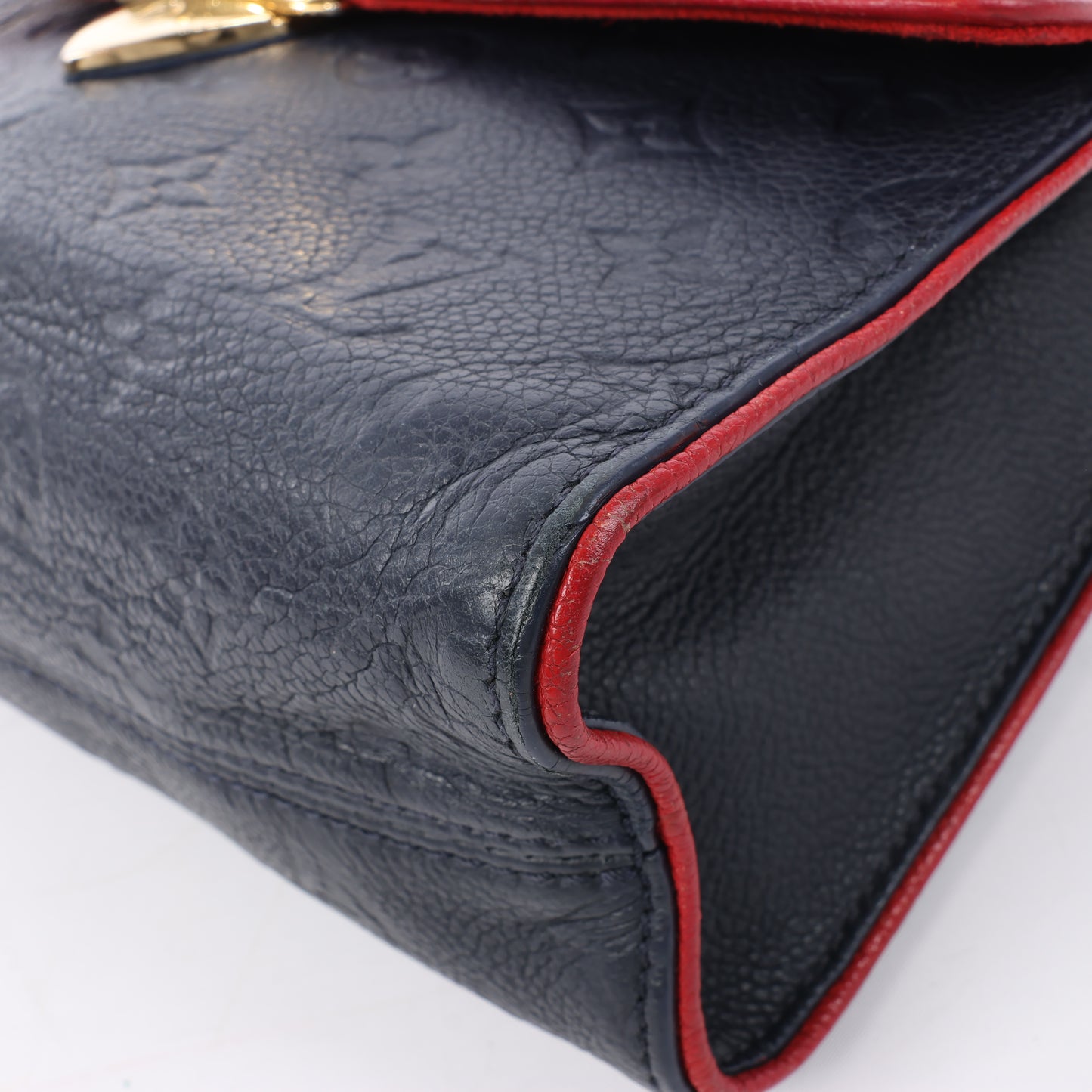 Louis Vuitton Monogram Empreinte Saint-Sulpice PM Umhängetasche in Marineblau M43394