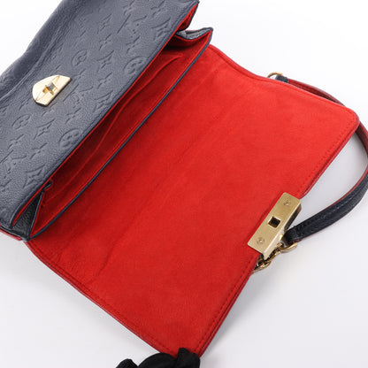 Louis Vuitton Monogram Empreinte Saint-Sulpice PM Umhängetasche in Marineblau M43394