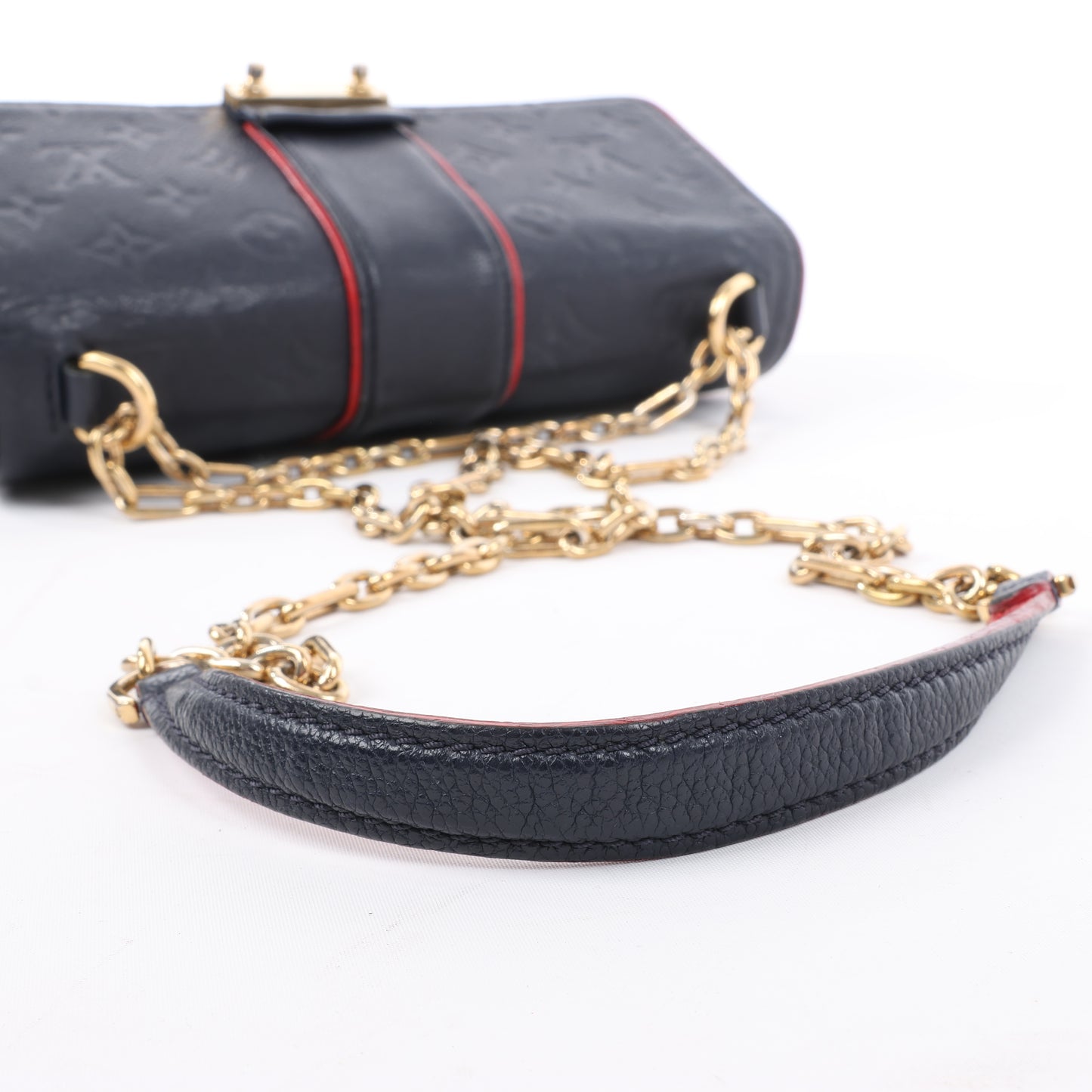 Louis Vuitton Monogram Empreinte Saint-Sulpice PM Umhängetasche in Marineblau M43394