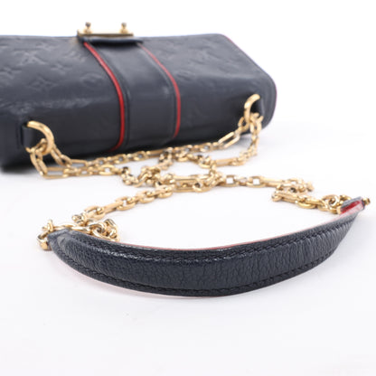 Louis Vuitton Monogram Empreinte Saint-Sulpice PM Umhängetasche in Marineblau M43394