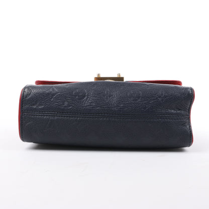 Louis Vuitton Monogram Empreinte Saint-Sulpice PM Umhängetasche in Marineblau M43394