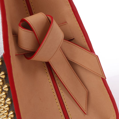Louis Vuitton x Christian Louboutin Monogram Iconoclast Handtasche in Braun x Rot M41234