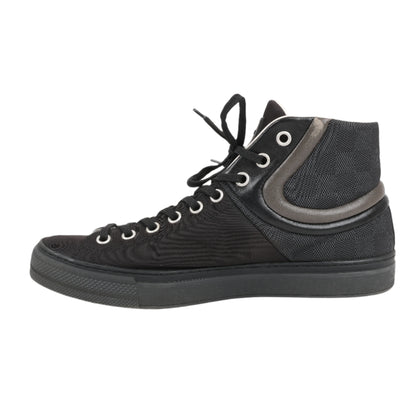 Baskets Louis Vuitton Damier Nylon en cuir de veau Sprinter noires, pointure 42,5