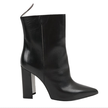 Louis Vuitton Match Making Line 17 years Leather Short Boots in Black BR0177, Size 39 EU