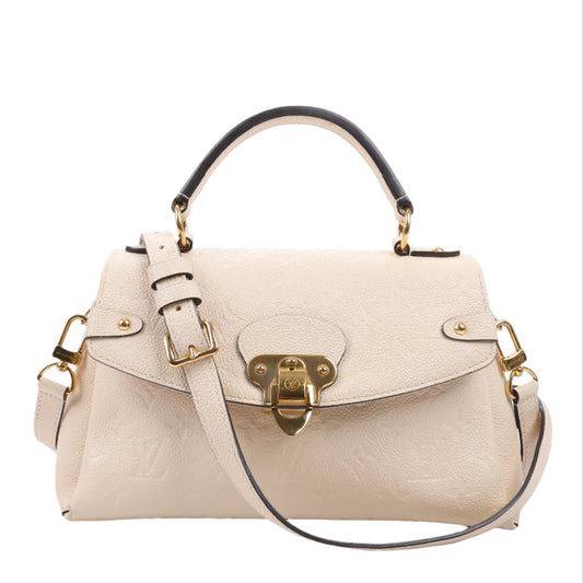 Louis Vuitton Monogram Empreinte Georges BB 2Way Handtasche in Beige M53943