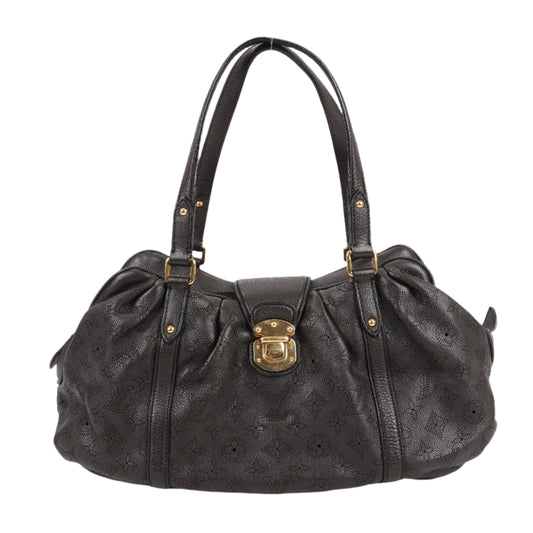 Louis Vuitton Monogram Mahina Leder Lunar GM Handtasche in Braun M97052