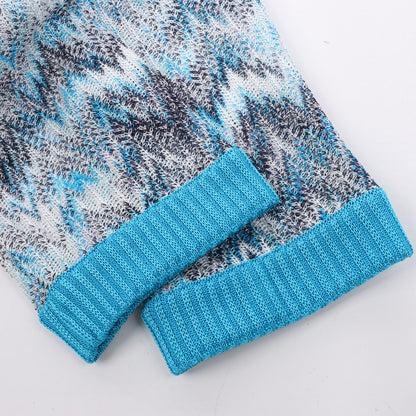 Missoni Häkel-Strickcardigan in Blau, Größe 40 IT