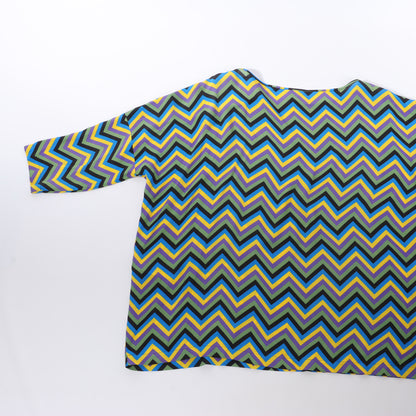 Missoni, mehrfarbiges Crêpe-Oberteil mit lockerer Passform, Größe S