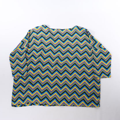 Missoni, mehrfarbiges Crêpe-Oberteil mit lockerer Passform, Größe S