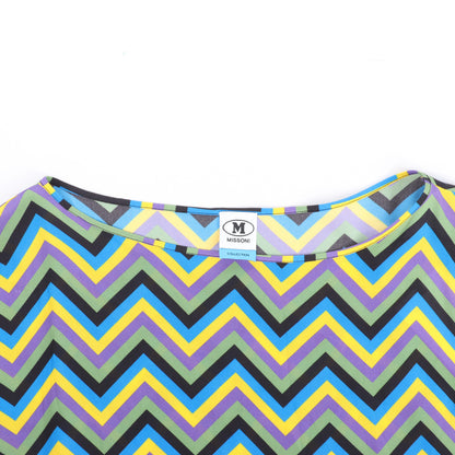 Missoni, mehrfarbiges Crêpe-Oberteil mit lockerer Passform, Größe S