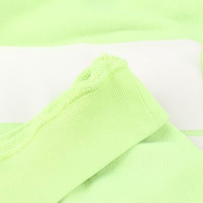 OFF-WHITE Arrow Logo Hooded Sweatshirt in Lime Green