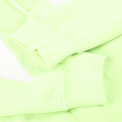 OFF-WHITE Arrow Logo Hooded Sweatshirt in Lime Green