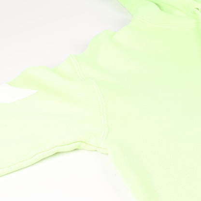 OFF-WHITE Arrow Logo Hooded Sweatshirt in Lime Green