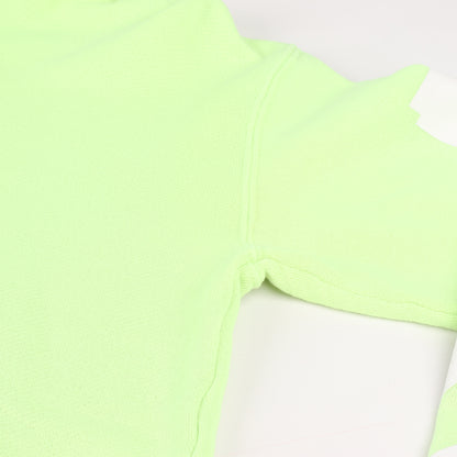 OFF-WHITE Arrow Logo Hooded Sweatshirt in Lime Green
