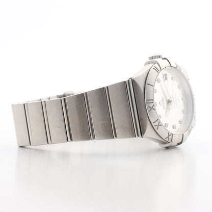 Omega Constellation Co-Axial Chronometer 123.10.35.20.52.002 88029829 SS AT Silver-Face Watch