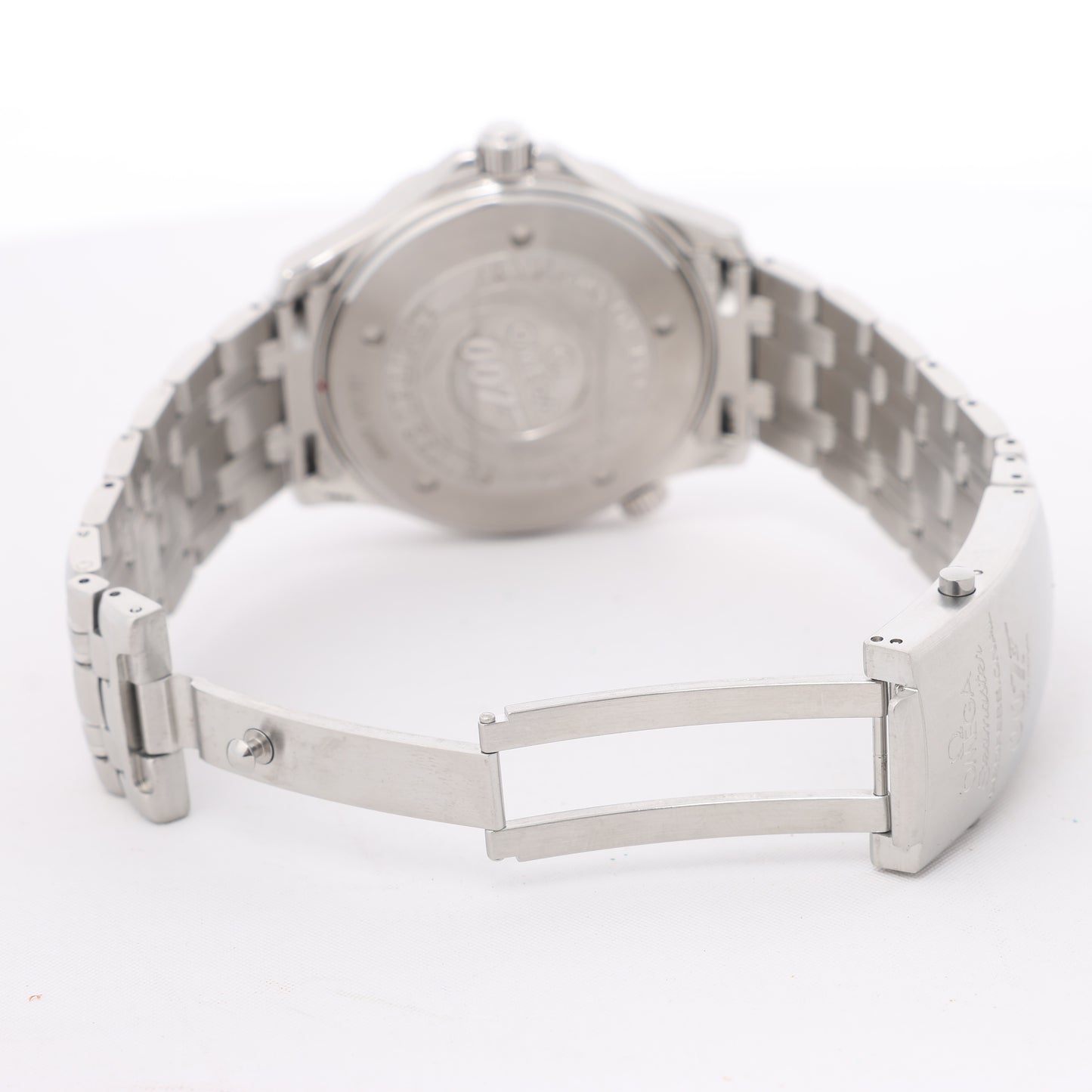 Omega Seamaster 007 James Bond Modell 2537.80 80429816 03859/10007 SS AT Uhr mit blauem Zifferblatt