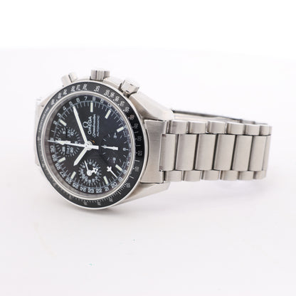 Omega Speedmaster 3520.50 55660822 SS SS AT Uhr mit schwarzem Zifferblatt