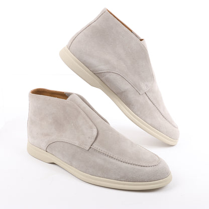 Chaussures à enfiler en daim PINI PARMA, gris clair, pointure 42,5