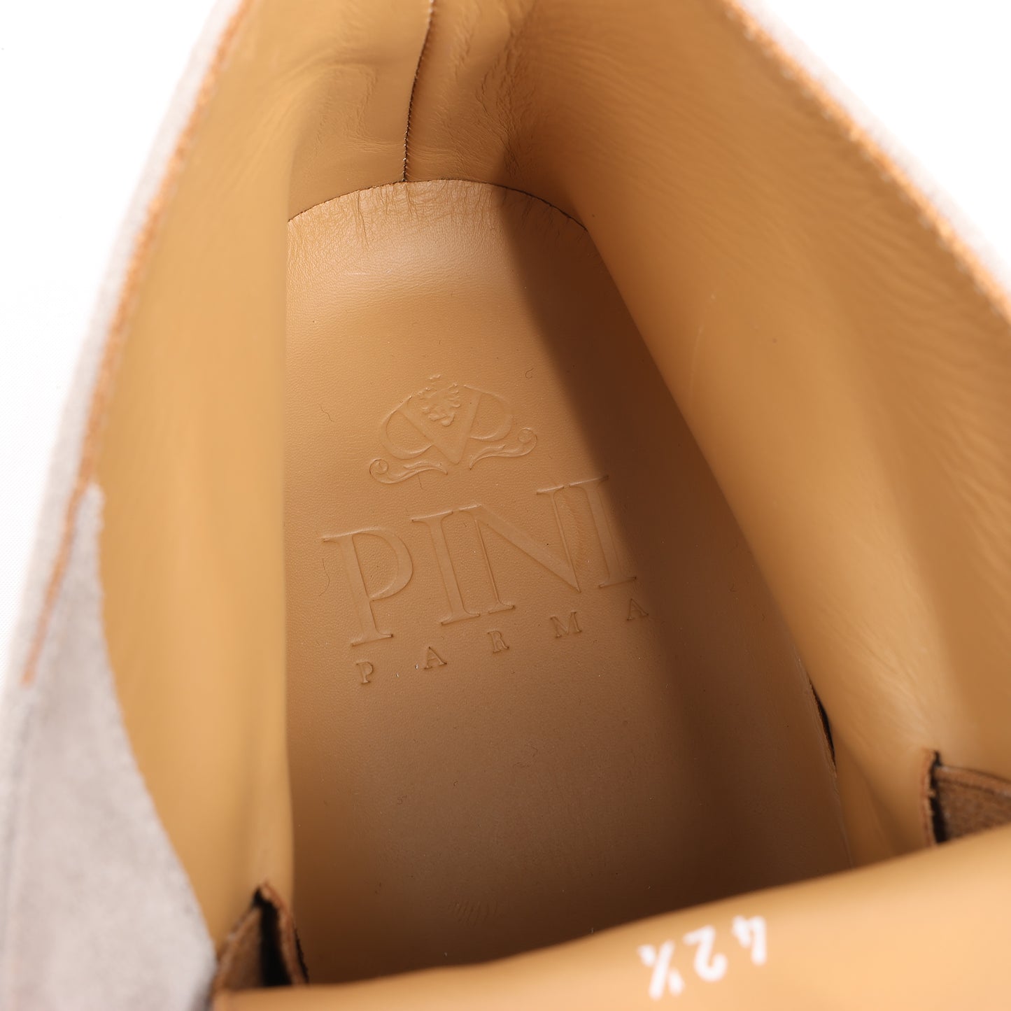 Chaussures à enfiler en daim PINI PARMA, gris clair, pointure 42,5