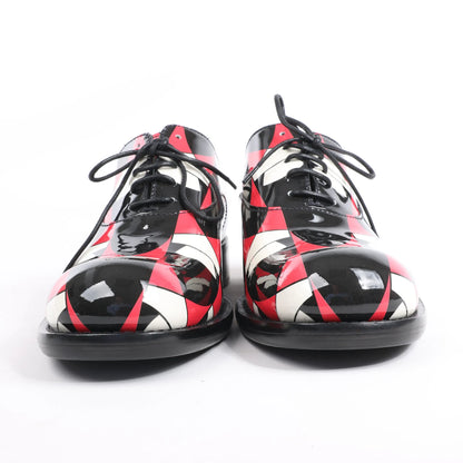 PRADA Patent Leather Leather Shoes in Multicolor, Size 38 EU