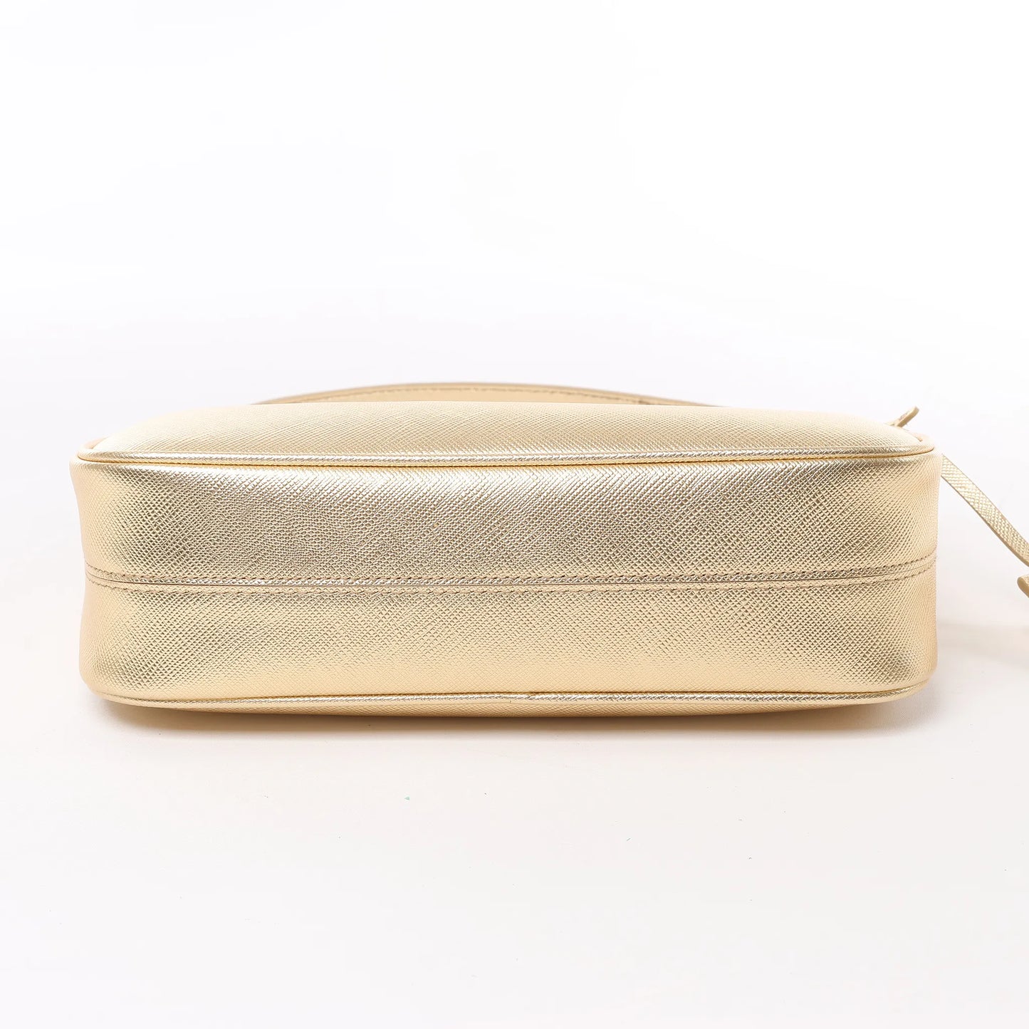 Prada Saffiano Lux Mini Re-Edition Schultertasche Platino 1BC204