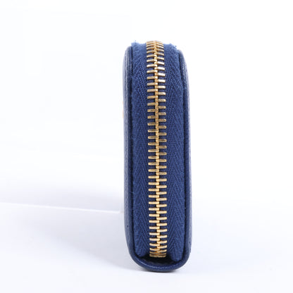Prada – Münzgeldbörse aus Saffiano-Metall 1MM268 aus blauem Leder