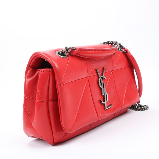 Saint Laurent Paris Jamie Leather Chain Shoulder Bag in Red 515820