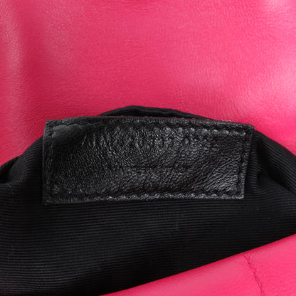 Saint Laurent Paris Loulou Puffer Leather Chain Shoulder Bag in Pink 620333