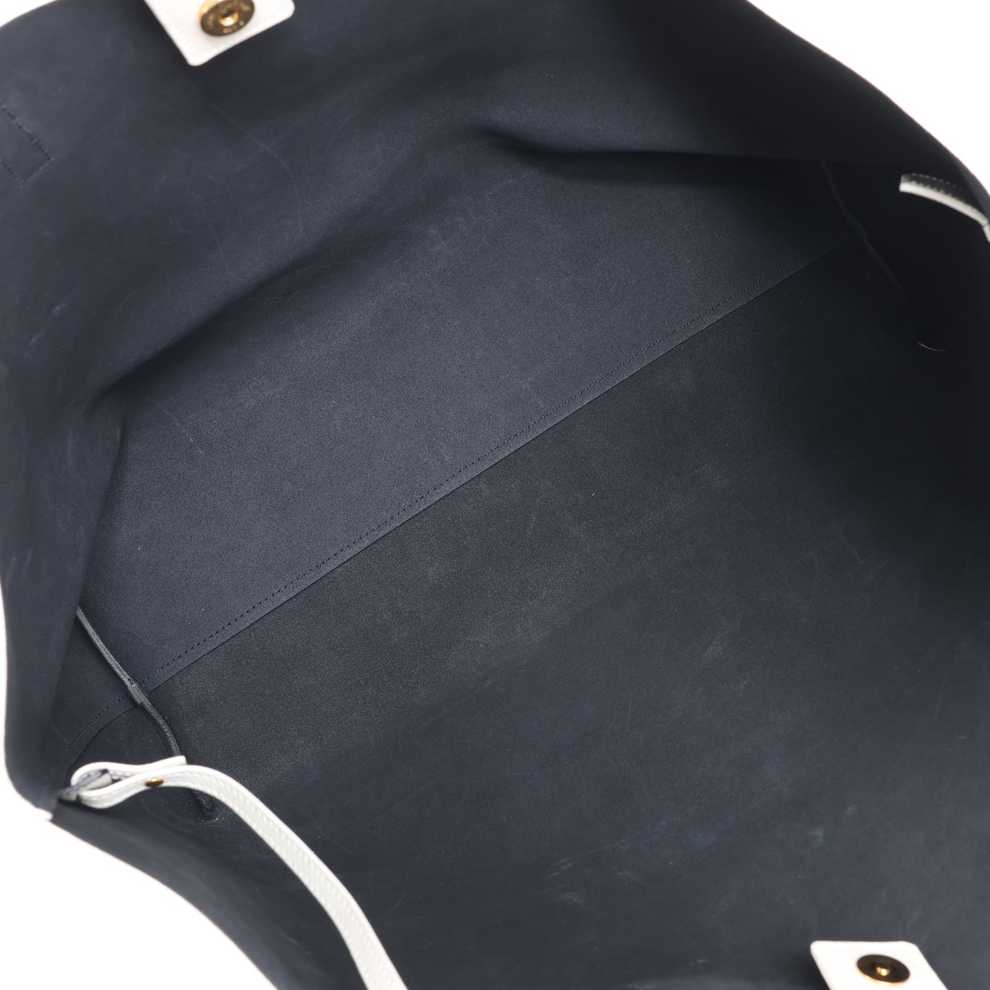 Saint Laurent Paris Sac Shopping Schultertasche aus Leder in Ecru 394195