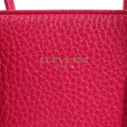 Saint Laurent Paris Sac de Jour Baby Leather Handbag in Pink 377183