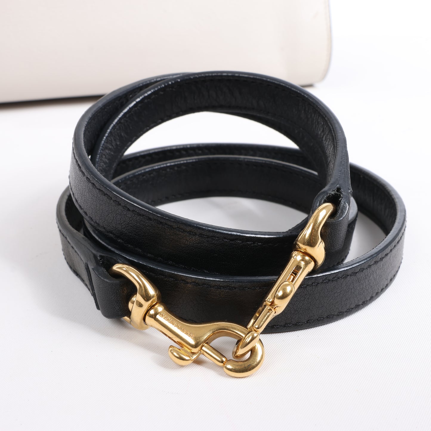 Sac à main double face en cuir Sac de Jour Saint Laurent Paris, noir et blanc 324823