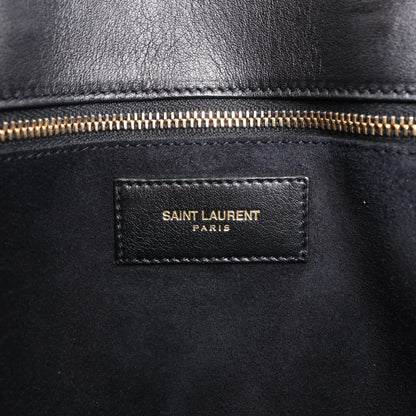 Sac à main double face en cuir Sac de Jour Saint Laurent Paris, noir et blanc 324823