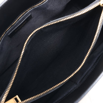 Sac à main double face en cuir Sac de Jour Saint Laurent Paris, noir et blanc 324823