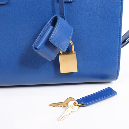 Saint Laurent Paris Sac de Jour Cuir 2Way Sac à main en Bleu 340778