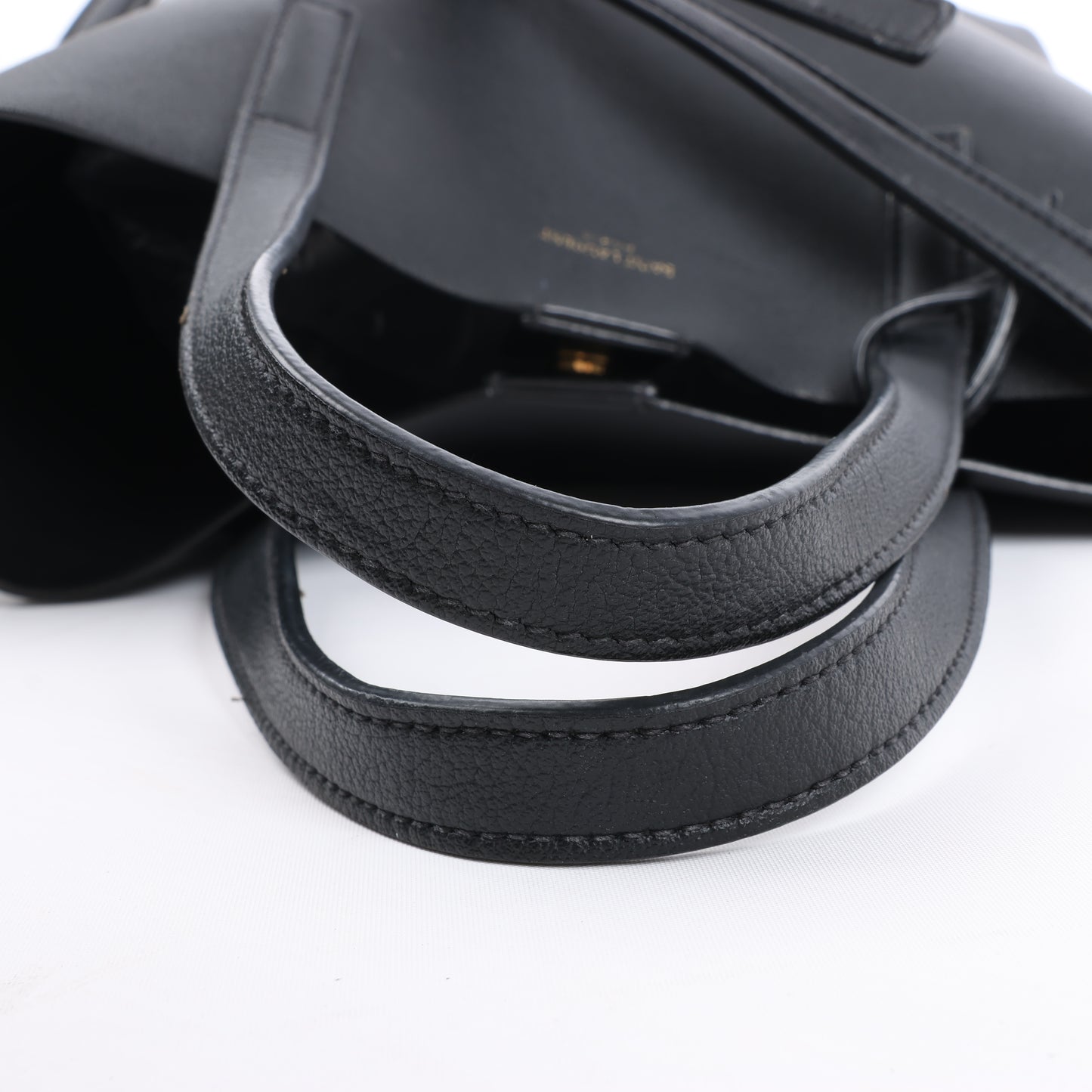 Saint Laurent Paris Toy Shopping Leather 2Way Handbag in Black