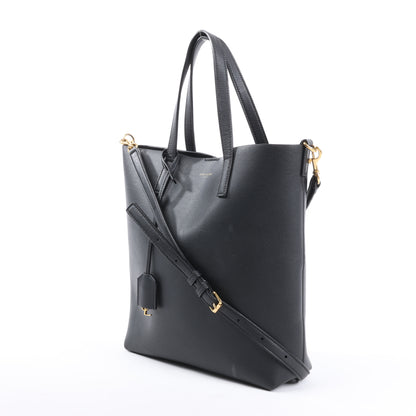 Saint Laurent Paris Toy Shopping Leather 2Way Handbag in Black