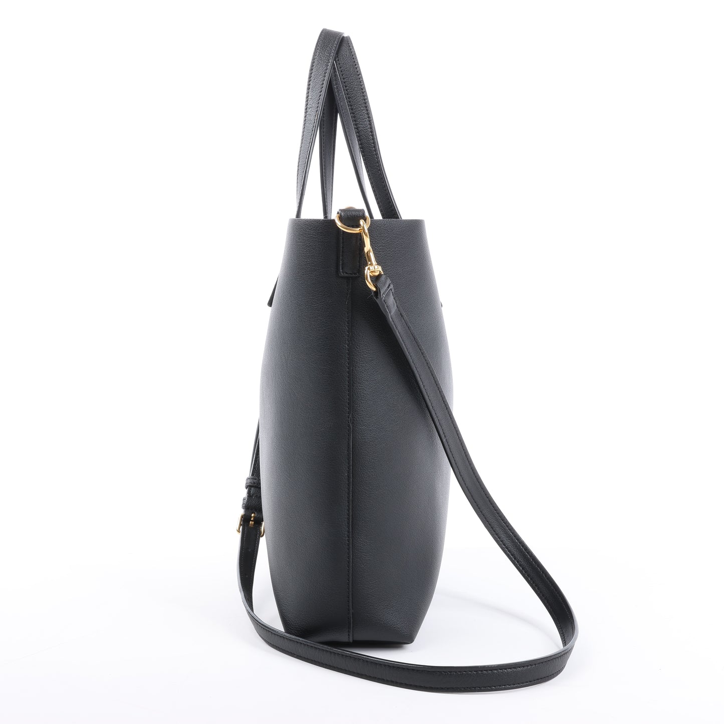Saint Laurent Paris Toy Shopping Leather 2Way Handbag in Black